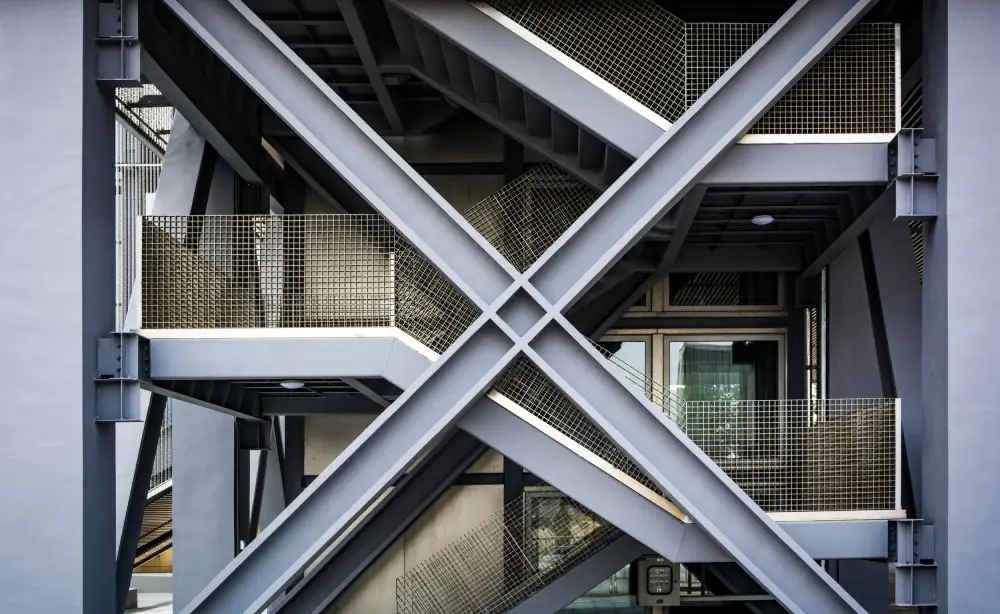empty black stairs pedestrian subway 3d render