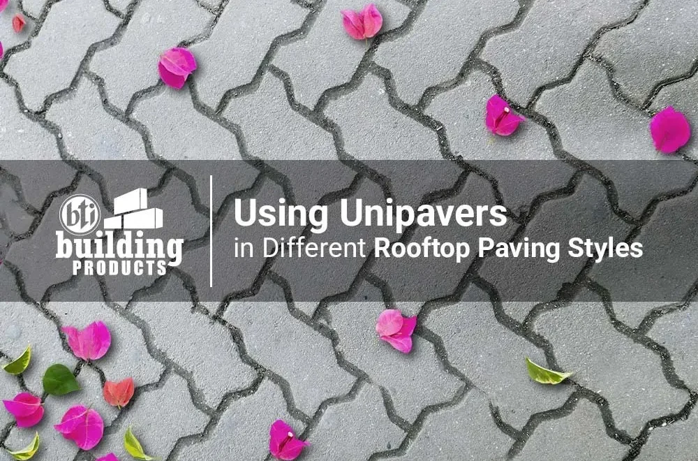 Using Unipavers in Different Rooftop Paving Styles