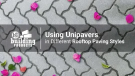 Using Unipavers in Different Rooftop Paving Styles