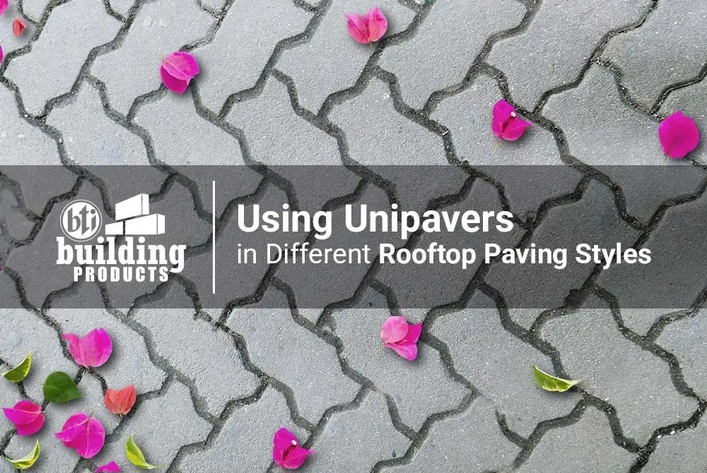 Using Unipavers in Different Rooftop Paving Styles